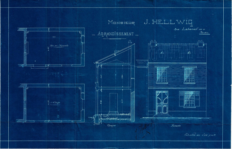 10 rue Lakanal et quai de l'Aisne : permis de construire. [double du 4Fi/503]