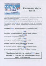 Élections professionnelles du 4 décembre 2014 dans la fonction publique territoriale. - Union nationale des syndicats autonomes (UNSA) Territoriaux de Pantin : tract « Élections des élu(e)s du CTP ».