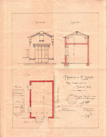 13 rue Jacques-Cottin : permis de construire.
