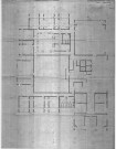 Centre administratif (devenu Centre national de la danse). - Projet de construction : plan du 2e étage.