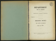 Commune de Pantin : registre des actes de mariage.