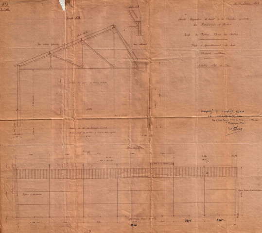 22-24 rue des Grilles, agrandissement du dépôt : permis de construire.