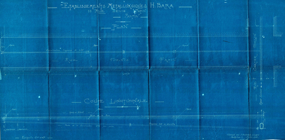 58 rue Denis-Papin : permis de construire.
