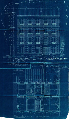 154 avenue Jean-Lolive [ancienne rue de Paris] et rue Benjamin-Delessert, construction d'un bâtiment d'habitation de trois étages : permis de construire.