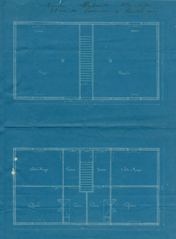 38 rue des Pommiers, construction de bâtiments à usage de magasin et d'habitation : permis de construire.