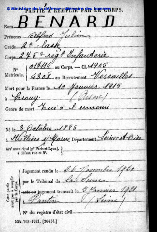 BENARD Alfred Julien