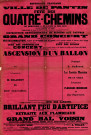 Fête du quartier des Quatre-Chemins : affiche.