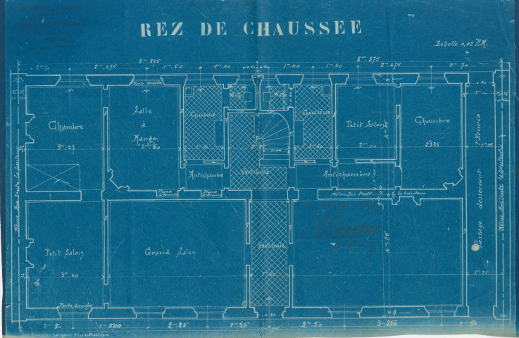 103 avenue Jean-Lolive [ancienne rue de Paris], construction d'un immeuble de deux étages : permis de construire.