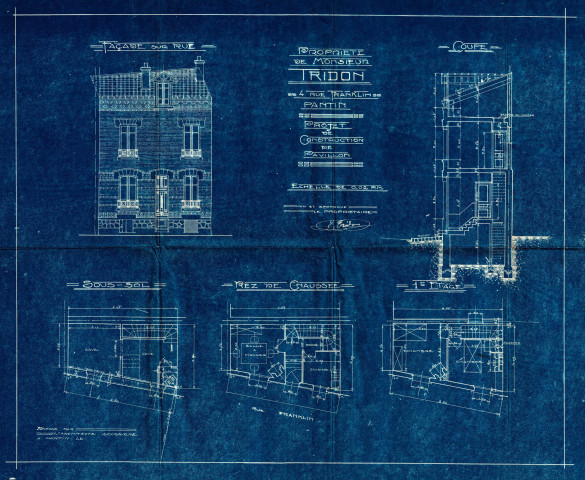 2 rue Franklin : permis de construire.