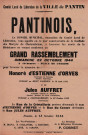 Comité local de libération. - Rassemblement pour donner le nom de deux morts de la Résistance, Honoré d'Estienne d'Orves et Jules Auffret, aux rues de la Cristallerie et du Centre à Pantin : affiche.