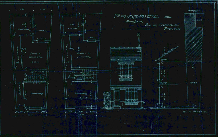 68 rue de Candale-Prolongée : permis de construire.