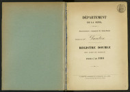 Commune de Pantin : registre des actes de mariage.