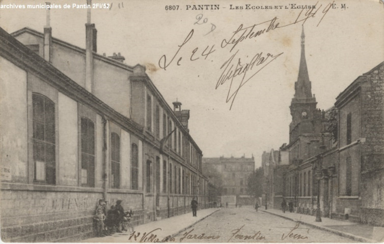 Église Sainte-Marthe et écoles de la rue Thiers [groupe scolaire Condorcet].