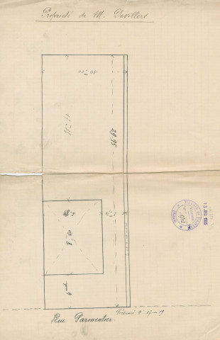 21 rue Parmentier, construction d'un pavillon d'habitation : permis de construire.