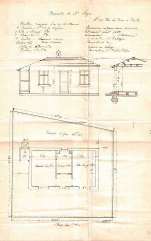 133 rue du Bois, projet de construction d'un pavillon : permis de construire.