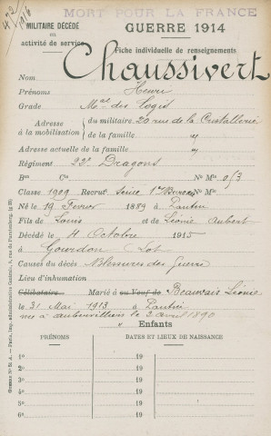CHAUSSIVERT Henri