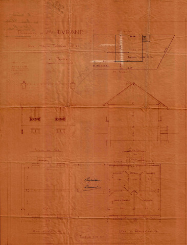 Rue Marie-Thérèse : permis de construire.