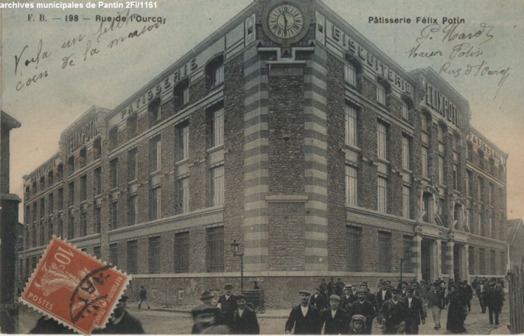 198. Rue de l'Ourcq (à Paris) - Pâtisserie Félix Potin.