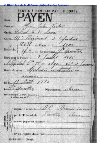 PAYEN Alfred Jules Victor