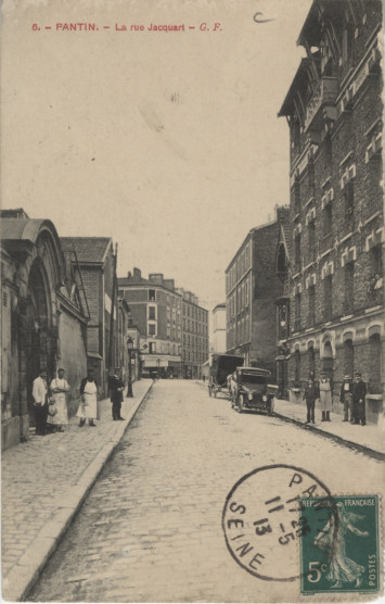 Carte postale de la rue dans les années 1910