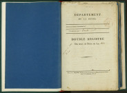 Commune de Pantin : registre des actes de décès.