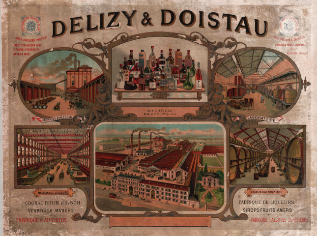 Affiche publicitaire de l'entreprise Delizy et Doistau : affiche.