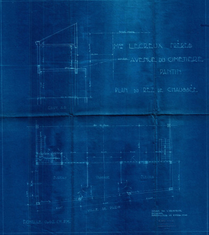1 avenue du Cimetière-Parisien : permis de construire.