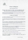 Élections professionnelles du 4 décembre 2014 dans la fonction publique territoriale. - Fédération autonome de la fonction publique territoriale (FA-FPT) Pantin : tract « Chers collègues ».