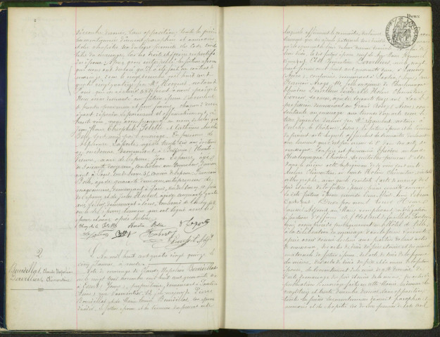 Commune de Pantin : registre des actes de mariage.