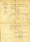 Naturalisation de Joseph Werner [oncle maternel de Roger Hasenfratz], tambour au premier régiment étranger : ampliation du décret du Président de la République.
