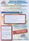 Élections professionnelles du 4 décembre 2014 dans la fonction publique territoriale. - Fédération autonome de la fonction publique territoriale (FA-FPT) Pantin : tract « Élections professionnelles du 4 décembre 2014 ».