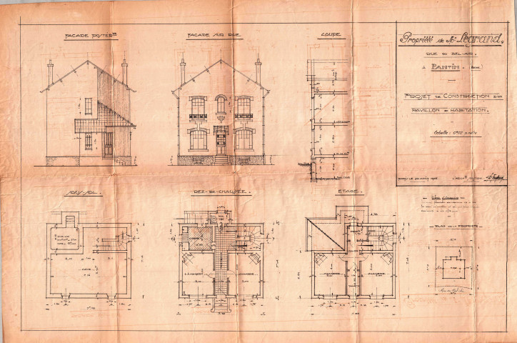 2 rue du Bel-Air, projet de construction d'un pavillon d'habitation : permis de construire.