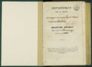 Commune de Pantin : registre des actes de mariage.