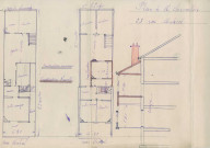 25 rue Méhul, surélévation d'une pièce en fond de cour : permis de construire.