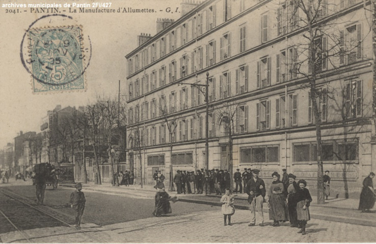 2041. Pantin - La manufacture d'allumettes.