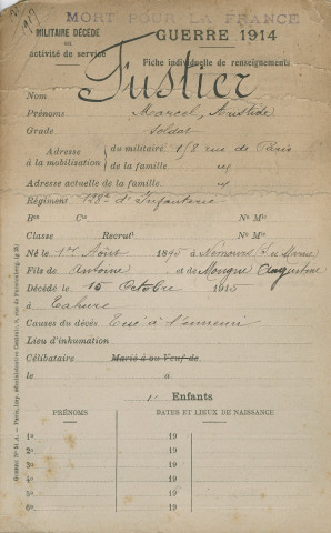 FUSTIER Marcel Aristide