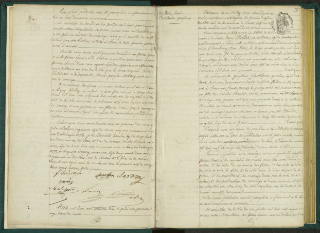 Commune de Pantin : registre des actes de mariage.