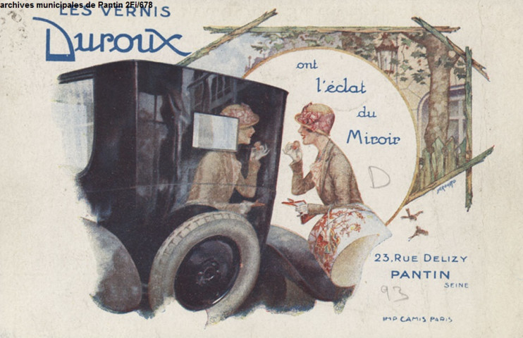 Les vernis Duroux ont l'éclat du miroir (publicité).
