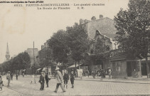 6822. Pantin-Aubervilliers - Les Quatre-Chemins. La route de Flandre (Casino-Cinéma, église Sainte-Marthe).