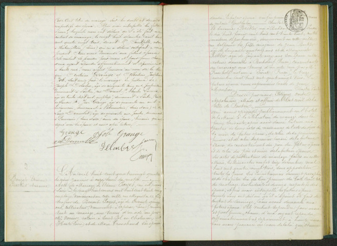 Commune de Pantin : registre des actes de mariage.