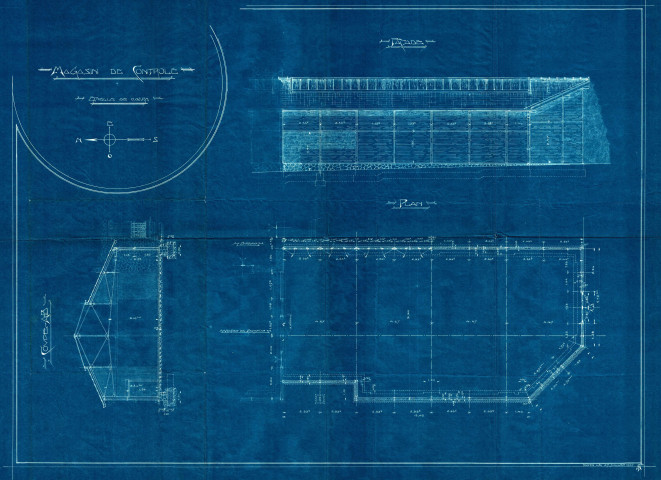 14 rue Méhul, construction d'un magasin de contrôle : permis de construire.