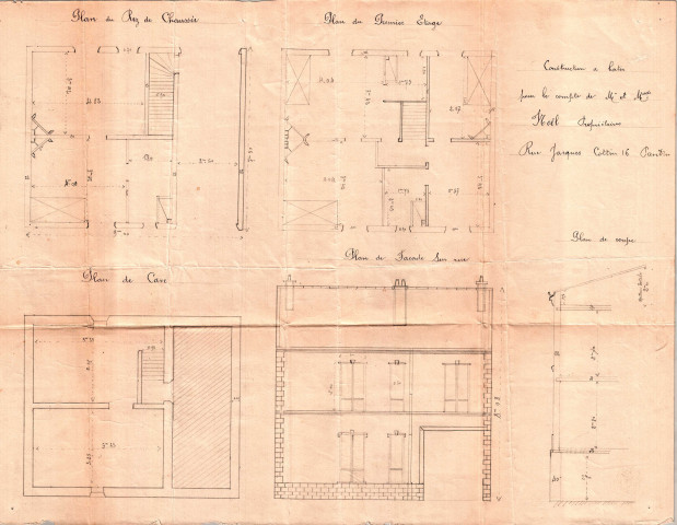 16 rue Jacques-Cottin : permis de construire.