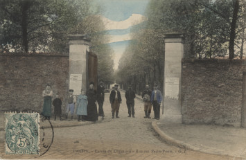 La « petite » entrée du cimetière parisien, sur l'avenue du Général-Leclerc - 2Fi559 Carte postale représentant la « petite » entrée du cimetière parisien