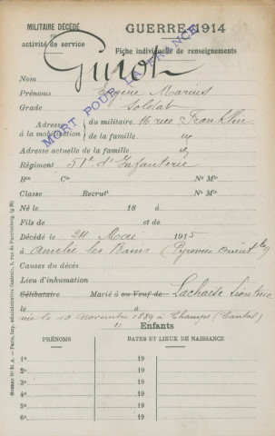 GUIOT Eugène Marius
