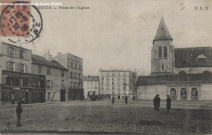 Pantin - Place de l'Église (église Saint-Germain).
