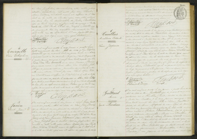Commune de Pantin : registre des actes de décès.
