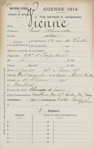 VIENNE Louis Alexandre