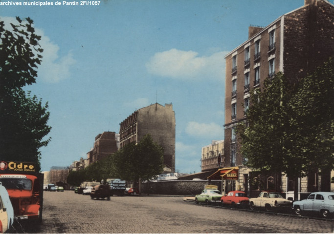 Avenue Jean-Lolive (années 1950).