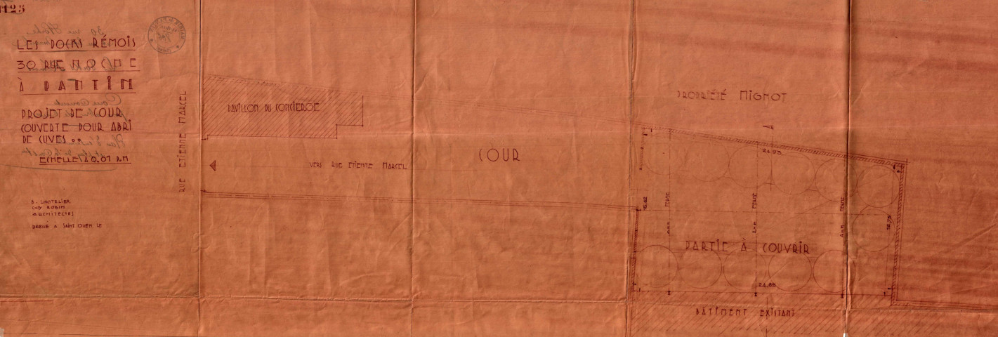 30 rue Hoche : permis de construire.