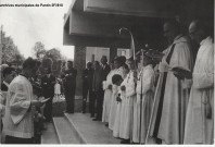 Inauguration de la chapelle en présence du curé de la paroisse... (chapelle Tous les saints).